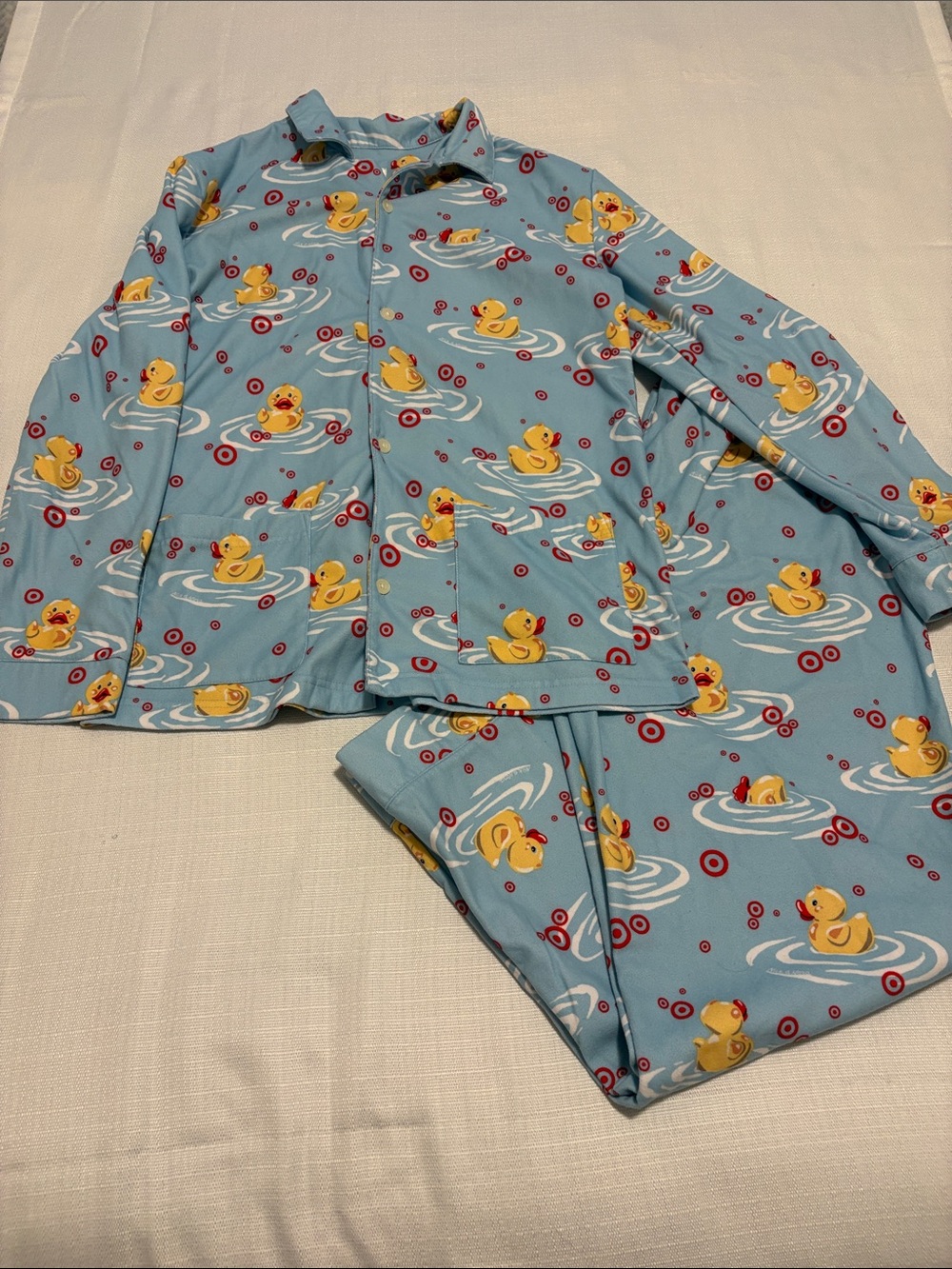 Nick & Nora Target Blue Duck Print Kids Pajama Set